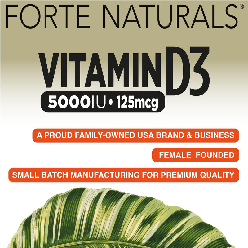 Vitamin D3 5000 IU Supplement 125 mcg Soft Gels Specially for Sensitive Stomachs Supplements with Organic Olive Oil Best Vitamin D3 Supplement for Women & Men Made in USA