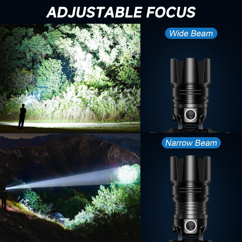 Headlamp Rechargeable, 99000 LM Super Bright LED Head Lamp with Motion Sensor & 3 Modes, 90° Adjustable Head Lights for Forehead, 20+Hrs Runtime & IPX6 Waterproof HeadLamps for Camping Running 1