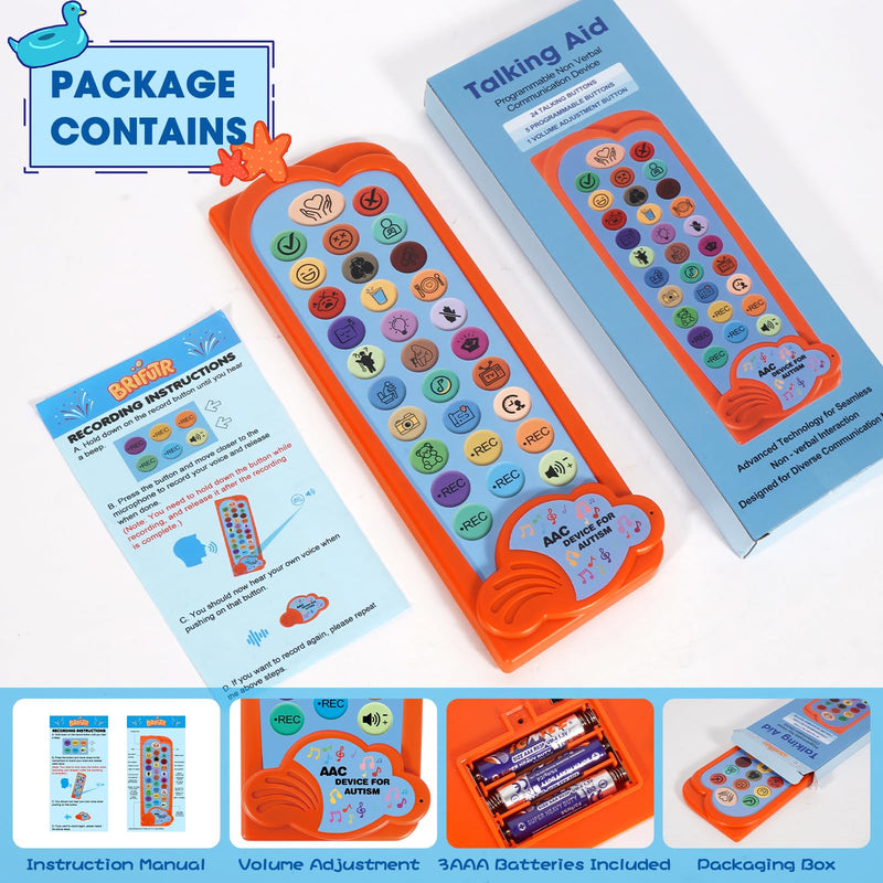 AAC Device for Autism Communication Device for Nonverbal Kids & Adults, Non Verbal Communication Tools for Speech Therapy, Autism Talking Aids with 5 Programmable Buttons & Adjustable Volume - BeesActive Australia