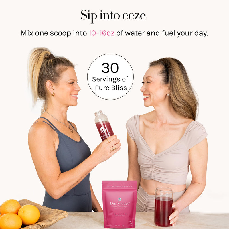 Daily-eeze Prebiotic Fiber - Prebiotic Inulin Fiber with Elderberry - Supports Digestive Wellness, Regularity & Gut Balance - Gentle Daily Supplement for Women & Men | 30 Servings