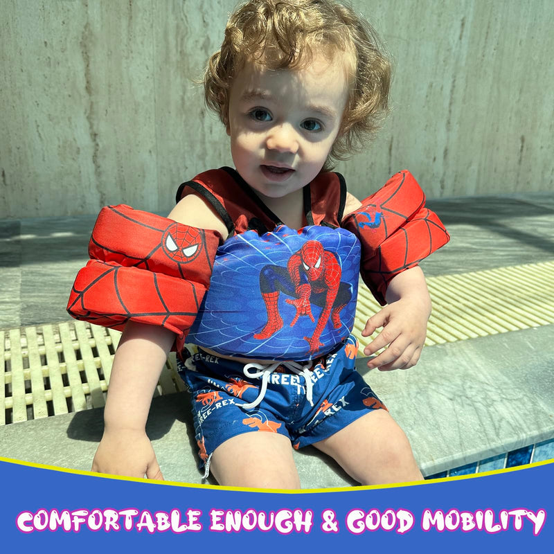 Toddler Floaties Kids Swim Vest for 22-66 Pounds Boys & Girls, Baby Swim Float Vest for Pool with Shoulder Harness Arm Wings, for Kids 2 3 4 5 6 7 Years Old Baby - BeesActive Australia