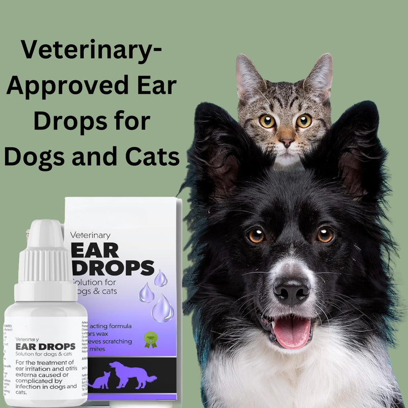 Dog Ear Cleaner | Dog Ear Drops | Ear Drops for Dogs | Ear Mite Treatment for Dogs | Cat & Dog Ear Infection Treatment | Ear Cleaner for Dogs UK | Dog and Cat Itchy Ear Treatment 14ml Sold by UMDA
