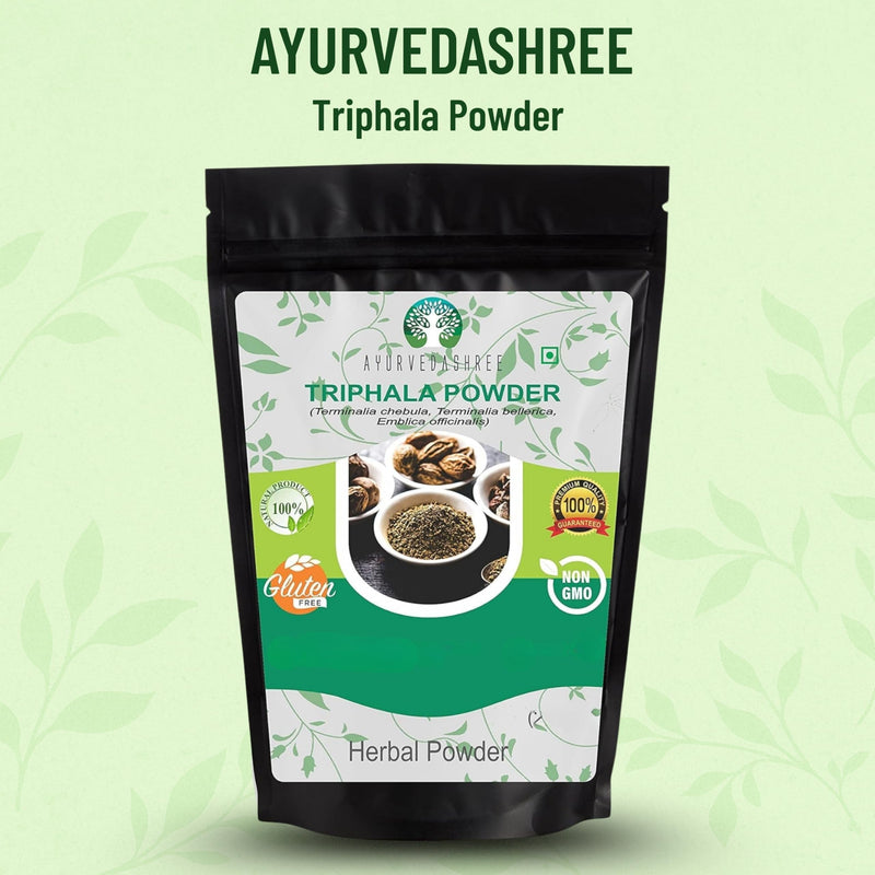 Triphala Powder 200 Gm | Combination of Amla, Haritaki & Bibhitaki | Non GMO | Vegan | GMP Certified