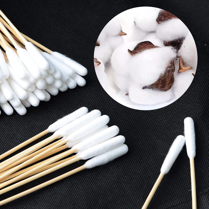 120 Pcs Pet Dog Ear Cleaner Cotton Buds 6 Inch Ear Cleaning for Dogs Wood Pet Long Cotton Buds Cat Cotton Buds for Pets