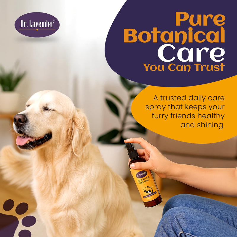 DR.LAVENDER Natural Hot Spot Treatment for Dogs & Cats - Anti Itch Spray for Skin Allergy Relief, Dryness, Redness Soothing & Wound Care - Organic Plant-Based Pet Skin Soother with Essential Oils