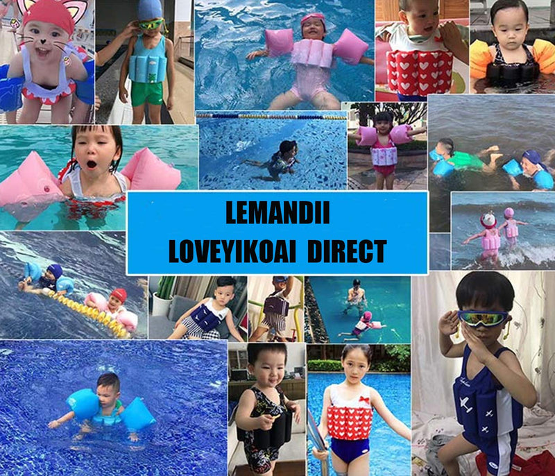 One-Piece Children Buoyancy Swimsuit Swim Vest Detachable Float Swimwear, Perfect for Kids or Baby Learn to Swimming Small Pink - BeesActive Australia