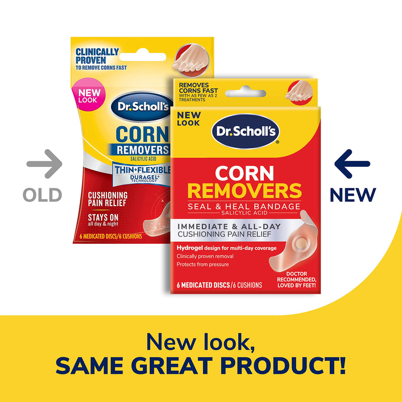 Dr. Scholl's Corn REMOVERS Seal & Heal Bandage with Hydrogel Technology, 18 ct, Removes Corns Fast and Provides Cushioning Protection Against Shoe Pressure and Friction for All-Day Pain Relief 3 Pack Health Personal Care - BeesActive Australia