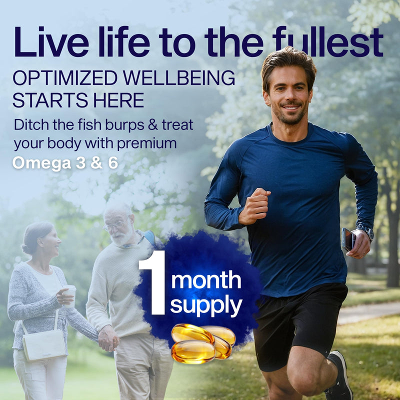 YES Plant-Based Omega 3-6-9 – Burpless Fish Oil Alternative – 120 Capsules | Made with flax, evening primrose (GLA), pumpkin, sunflower & coconut oil. Supports heart, skin, eye & immune health. 120 Count (Pack of 1)