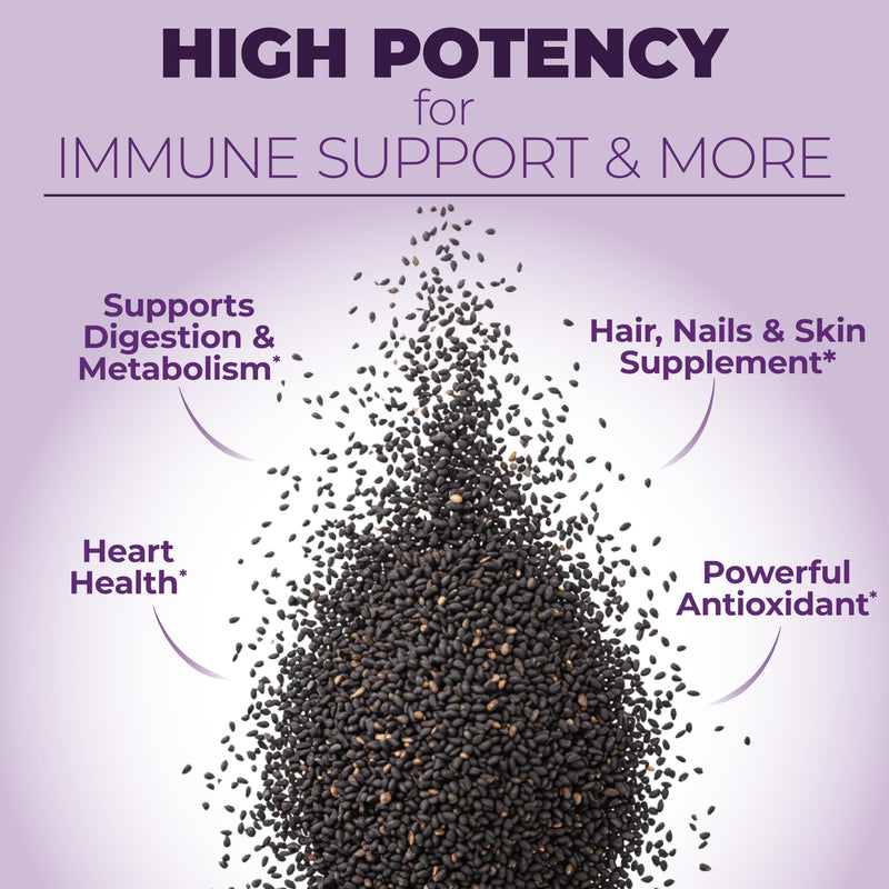 Black Seed Oil - Cold Pressed Black Seed Oil Capsules - Provides Vitamin E & Omega 3 6 9 - High Potency (1500mg) for Immune & Joint Support, Antioxidants, Digestion, Hair Skin Nails - Vegan 90 Caps