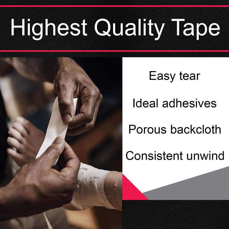 Cramer Taping Kit, Athletic Tape Kit & Supplies for Coaches & Athletic Trainers, 3 Rolls Cramer 950 Tape, 1 Roll Tape Underwrap, 1 Roll Cohesive Self-Stick Tape, 1 Tape Cutter for Removal - BeesActive Australia