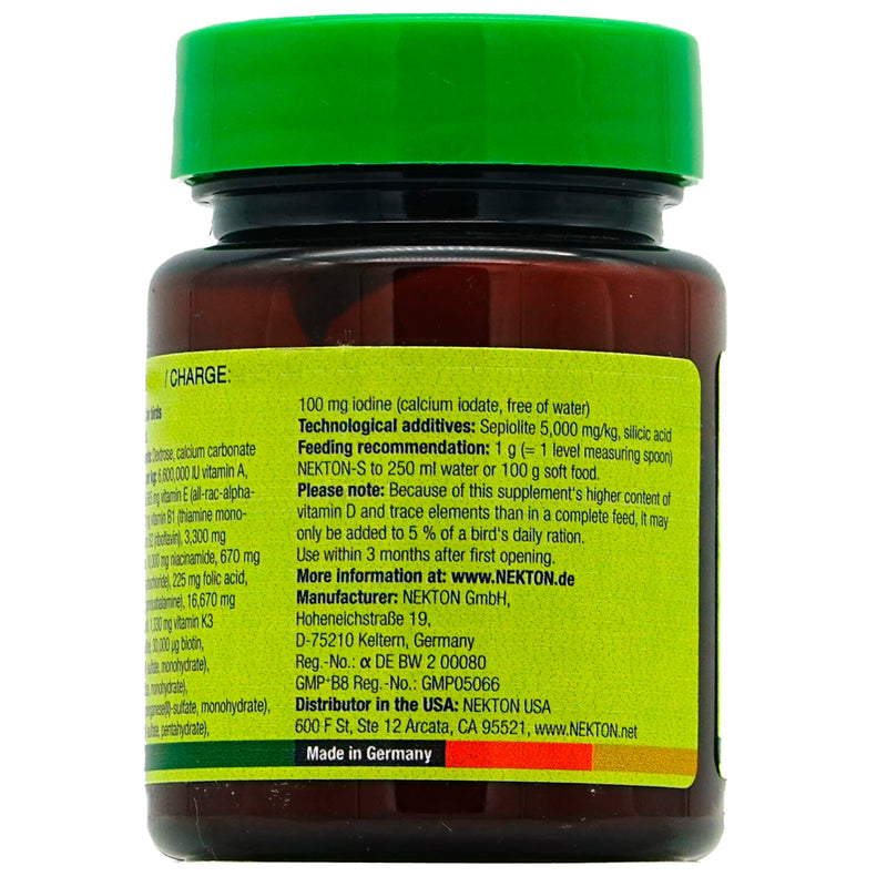 Nekton-S Multi-Vitamin for Birds, 35gm, (1.23 ounce) 1.24 Ounce (Pack of 1) - BeesActive Australia