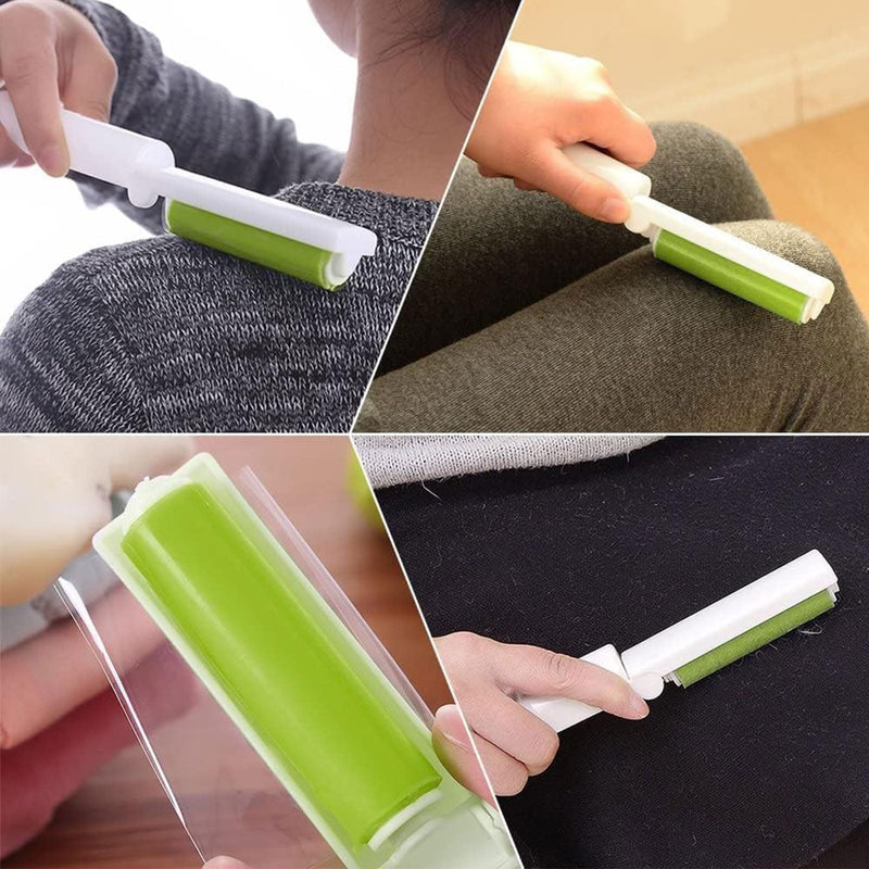 Pack of 3 lint rollers, reusable, washable dust lint roller, foldable, foldable sticky roller, lint roller, animal hair, suitable for clean furniture, carpets, clothing, lint, animal hair. - BeesActive Australia