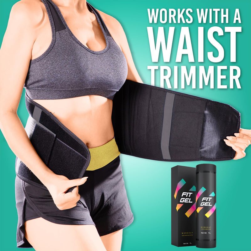 Workout Enhancer Roll-On Gel Stick | Hot Cream | Ideal with FitGel Waist Trimmer| Boost Your Workout and Increase Sweat | Sweet Scent, Easy Applicator Stick (Improved Formula) Black New - BeesActive Australia