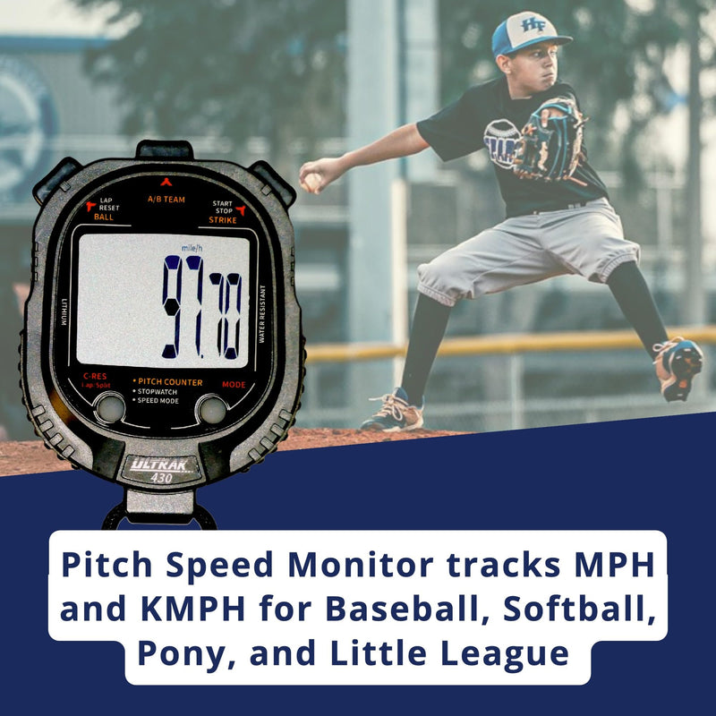 Ultrak 430 Pitch Counter & Pitch Speed with 2 Memory Stopwatch - BeesActive Australia