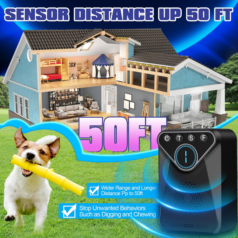 1500 mAh Rechargeable Anti Barking Device for Dogs Indoor Up to 50 Ft Range, 9 Modes Dog Bark Deterrent Devices Dog Training & Behavior Aids, Bark Box Dog Barking Control Devices Safe for Humans, Dogs Black Anti Barking Device - BeesActive Australia