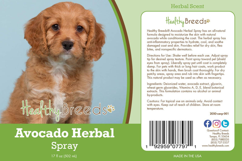 Healthy Breeds Cavapoo Avocado Herbal Spray 17 oz