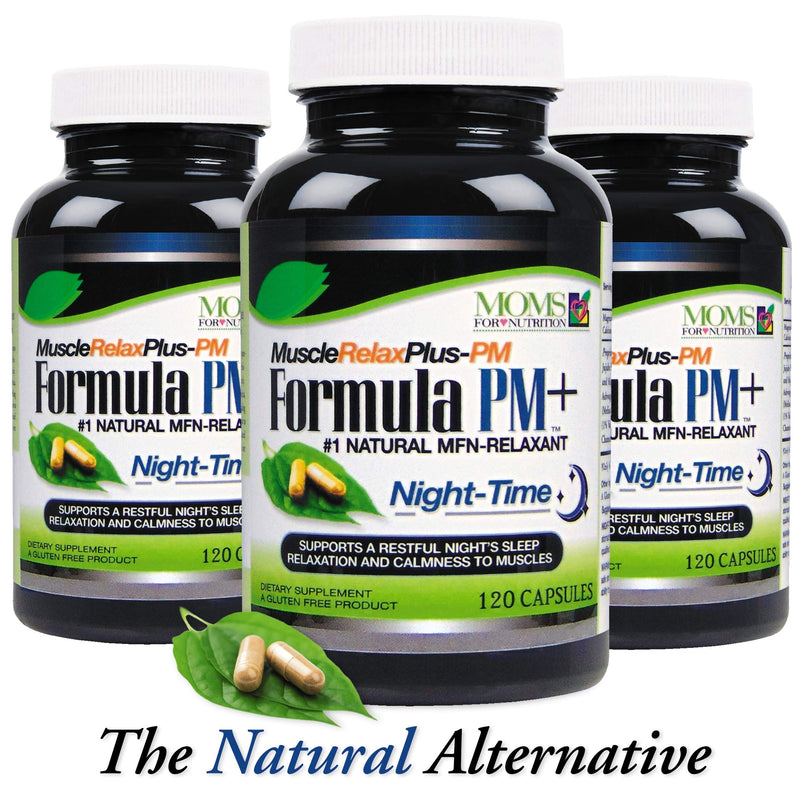 All Natural Muscle Relax Formula PM Plus - Over 1,150 Milligram Support - Night-Time Relaxer - Maximum Strength Natural Relaxant - Capsules (120 Count) 120 Count (Pack of 1)