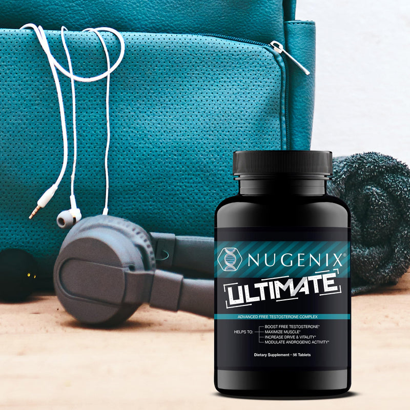 Nugenix Ultimate - Powerful Free Testosterone Booster for Men - 56 Count | Maximize Muscle, Increase Drive, Modulate Androgenic Activity 56 Count (Pack of 1)