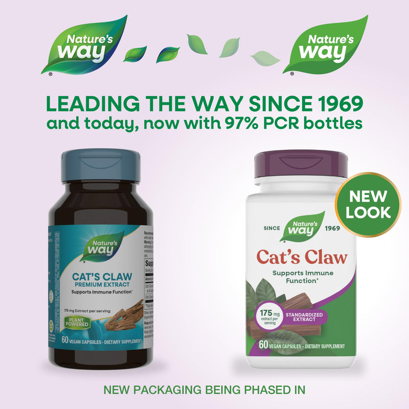 Nature's Way Standardized Cat's Claw Extract, 175 mg per serving, 60 Capsules
