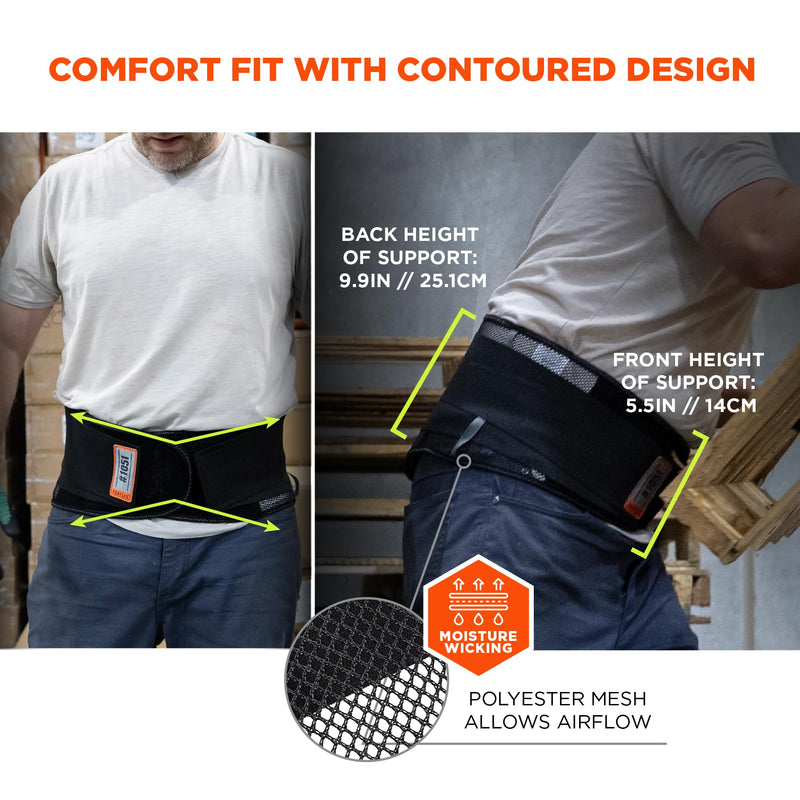 Ergodyne ProFlex 1051 Mesh Back Support, Large, Black - BeesActive Australia