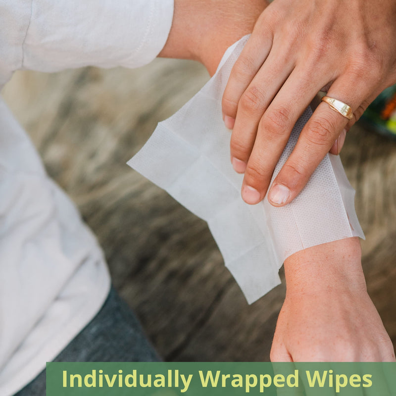 Natrapel Tick & Insect Repellent Wipes - Bug Spray with 20% Picaridin - Family Protection Against Mosquitoes, Ticks & More - Up to 12 Hours of Protection - 12 Wipes (3 Pack) - BeesActive Australia