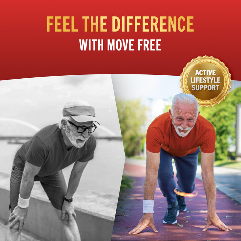 Move Free Advanced Pro Joint Support TamaFlex Glucosamine, Vitamin D3-90ct | 5-Day Joint Health Supplement tablets with Turmeric Curcumin & Tamarind, Bone Strength, Cartilage, Knee Range of Motion