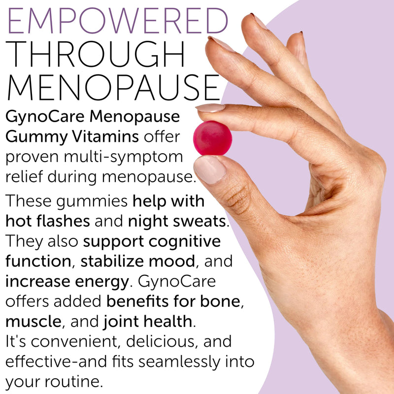 Menopause Gummies for Women for Hot Flashes, Night Sweats & Mood Swings | Menopause Gummy Vitamins, Relief for Night Sweats & Mood Swings, Helps Sleep Disruptions & Brain Function, 60 Vegan Gummies