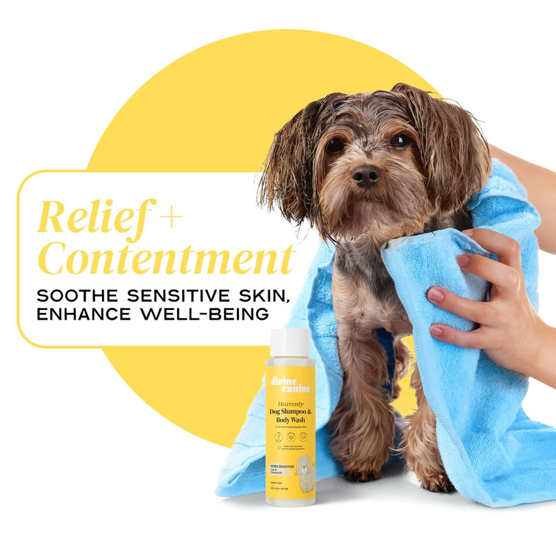 Dog Shampoo and Body Wash - 13.5 Fl Oz of Ultra Sensitive Dog Wash - Made with Aloe and Chamomile for a Healthy Skin and Coat - Made in The USA - PawsPlanet Australia