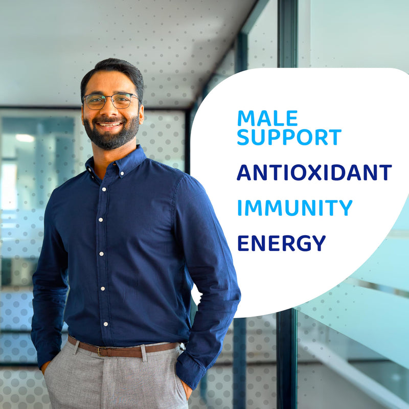 35-in-1 Men's Multivitamins for Immune Support, Stamina & Energy Boost | Men's Health Supplement with Vitamins & Antioxidants | VIT C, B-Complex, Zinc, Spirulina & More | 120 Count