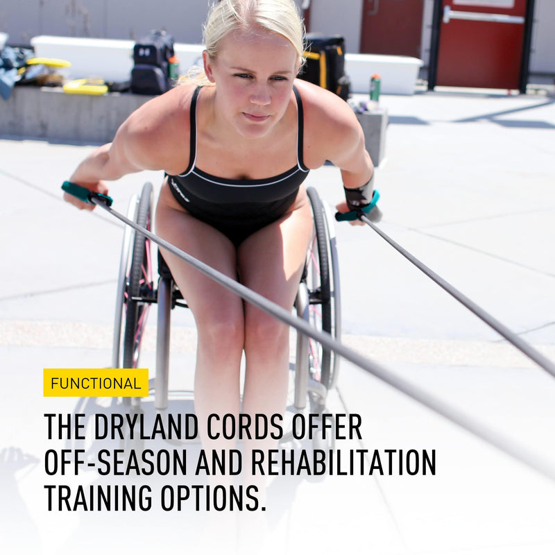 FINIS Dryland Cords - Swim Resistance Bands for Strength & Flexibility - Simulates Swim Strokes - All Ages Green - BeesActive Australia