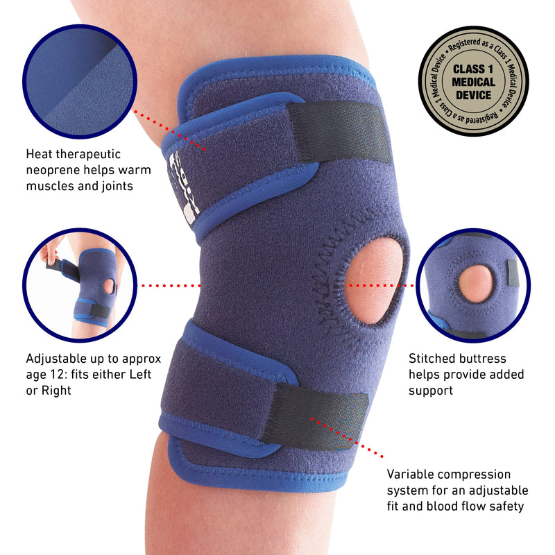 Neo G Kids Knee Support Child Open Patella – Kids Knee Brace for Joint & Meniscus Pain, Osgood Schlatter, Strains, Sprains, Instability, Juvenile Arthritis - Adjustable Compression - BeesActive Australia