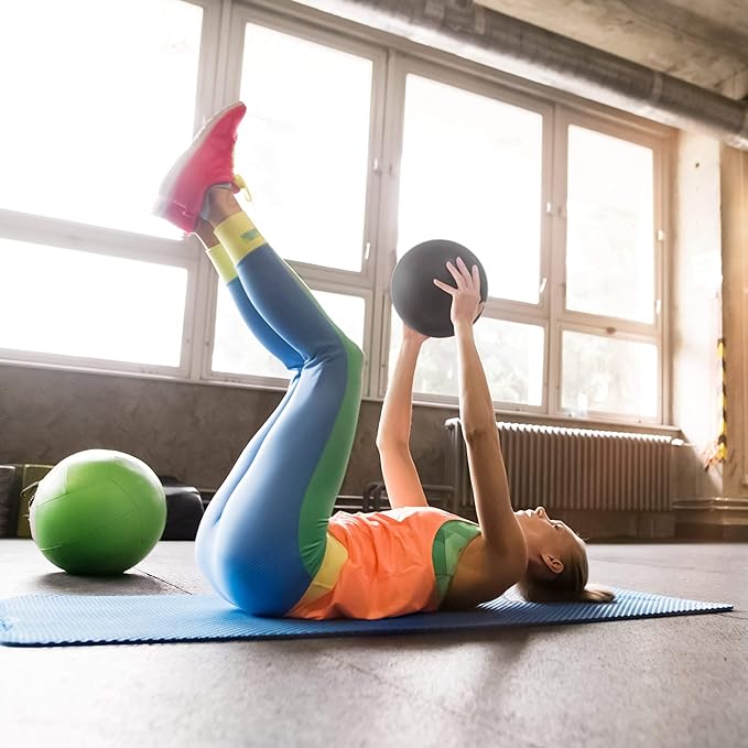 URBNFit Mini Pilates Ball, for Yoga, Pilates, Ballet, Physical Therapy, Stretching, Core Training, Mini Balance Ball, Balance Ball, Air Pump/Mini Ball Training Guide Included - BeesActive Australia