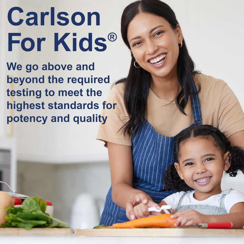 Carlson Kid's Super Daily D3 + K2, 25 mcg (1000 IU), 360 Drops (10.16 mL) | Vitamin D; 22.5 mcg Vitamin K2; Liquid Vitamins D and K; Bone Support