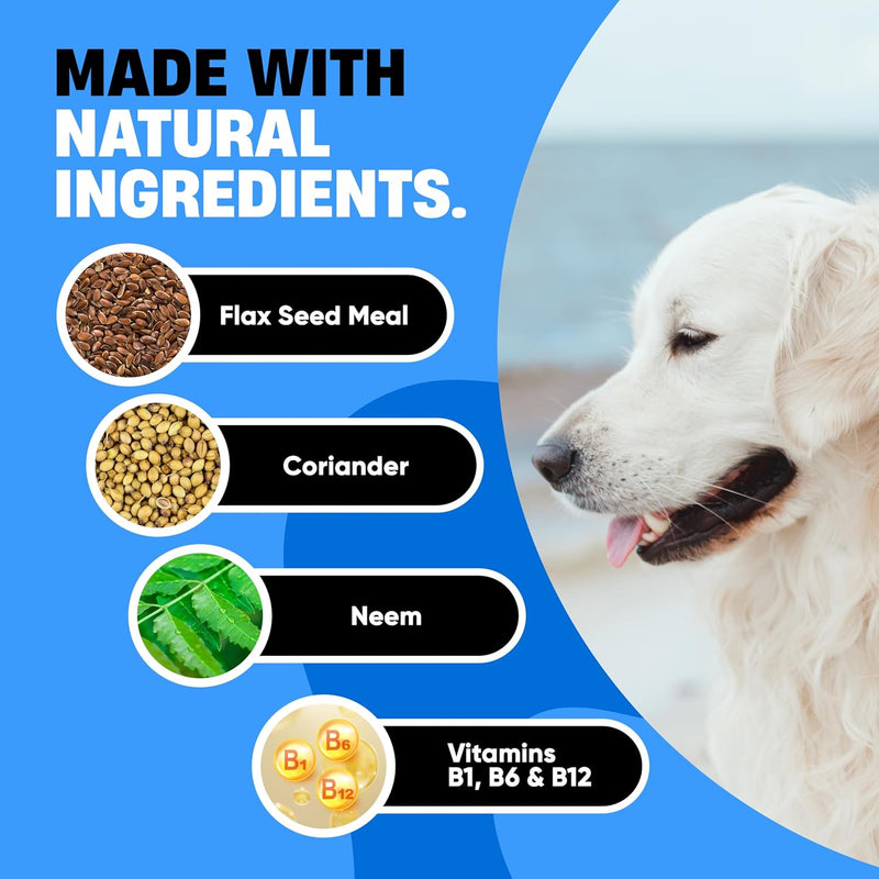 Natural Flea and Tick Prevention for Dogs - Dog Flea and Tick Treatment Chewable - Safe Flea Treatment Dogs of All Breeds & Ages - Flea Chews for Dogs - Flea Pills for Dogs for Dog Flea & Tick Control Duck - BeesActive Australia