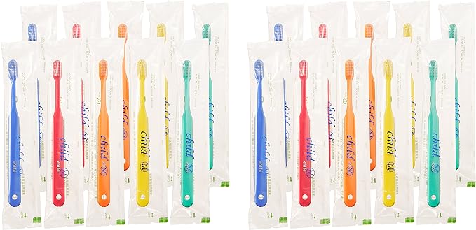 Fukuda Brush Industries Dental Clinic Toothbrush for Children (Normal), Pack of 20, Made in Japan CH -  Australia