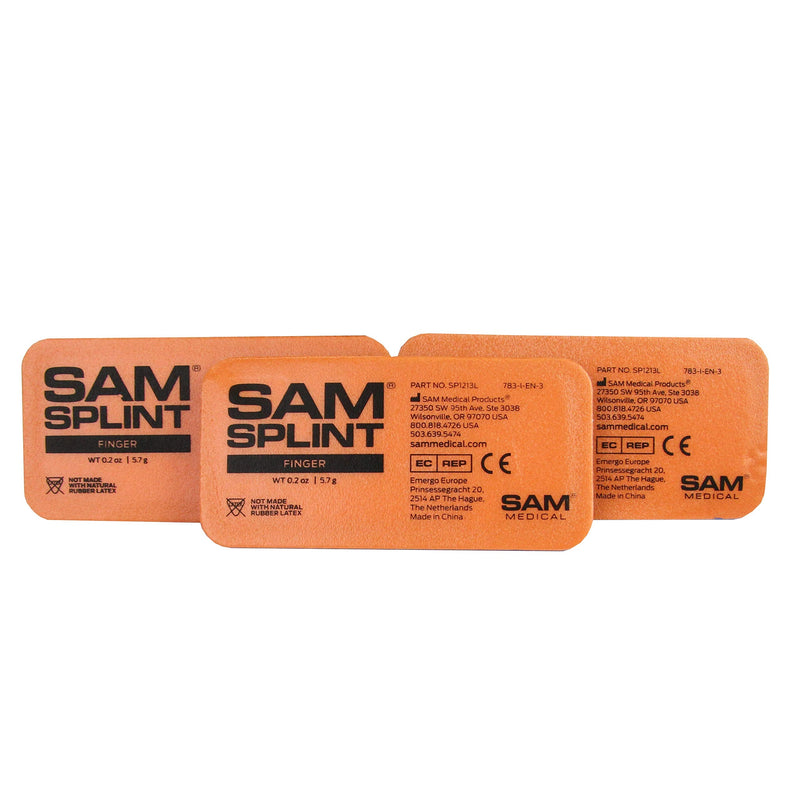 Rescue Essentials SAM® FINGER SPLINT (ORANGE/BLUE, 3 PACK) - BeesActive Australia