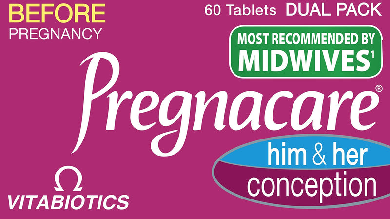 Vitabiotics - Pregnacare - His & Her Conception - 2x30 Tablets 1 Count (Pack of 60)