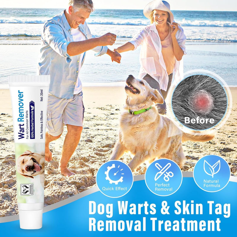 Dog Wart Remover Cream, Natural Dog Skin Tag Remover Treatment, Rapidly Eliminates Skin Tag & Wart Remover for Dogs, No Harm & Pain-Free Dog Warts Removal 1 Pack - BeesActive Australia