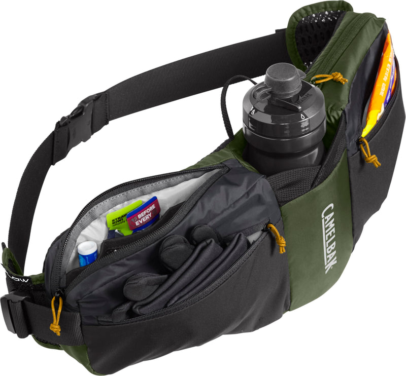CamelBak Podium Flow 4 Hydration Belt 21oz, Army Green/Black - BeesActive Australia