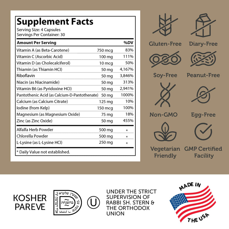 Zahler - Height Factor Healthy Growth Support Vitamin & Mineral Capsules (120 Count) - Kosher Height & Growth Supplement for Kids, Teens & Young Adults - Grow Taller Growth Hormone Support Nutrients