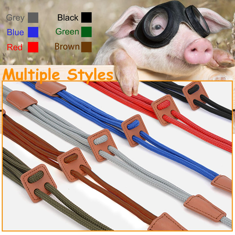 Mini Pig Harness & Leather, Pet Pig Supplies, Adjustable Rope (9 inches Long -1/2 inches Diameter), Suitable for Small and Medium-Sized Pet Pigs(Blue) Blue - BeesActive Australia
