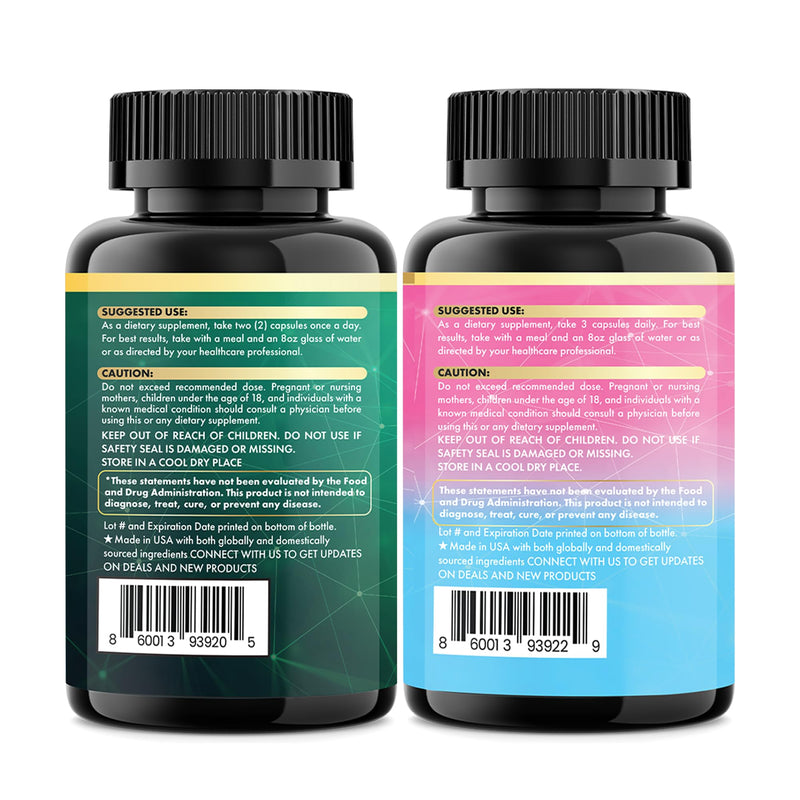 Sea Moss & Collagen Support Bundle, Black Seed Oil, Radiant Wellness Set | Black Seed Oil, Ashwagandha, Ginger, Collagen I-X, Biotin, Keratin, Burdock, Turmeric, Vitamin D3, Magnesium 150 Count (Pack of 2)