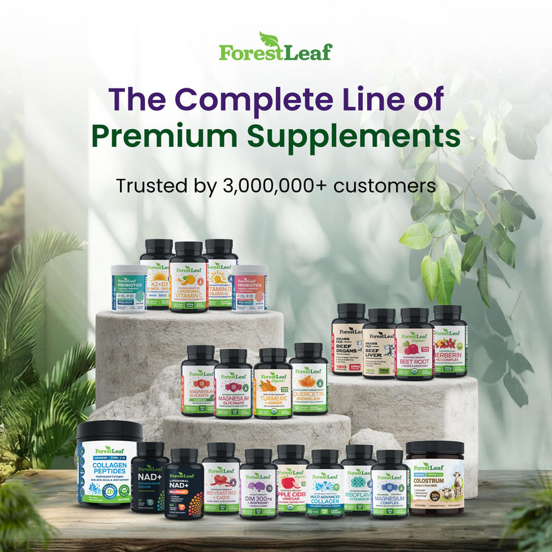 ForestLeaf Glucosamine Chondroitin MSM Joint Supplement Complex - 1200mg - 120 Caps