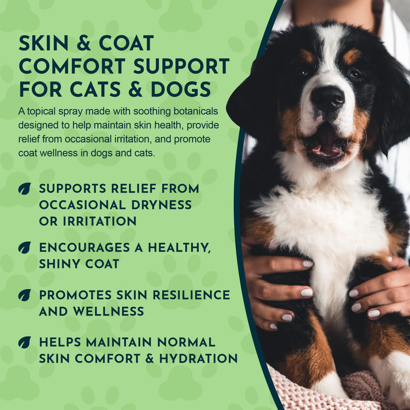 Animal Essentials Fido-Derm Herbal Skin Spray for Dogs, Cats, & Horses - Itch Relief & Hot Spot Spray, Natural Skin Support for Seasonal Allergies, Soothing & Gentle - 4 fl oz 1-Pack