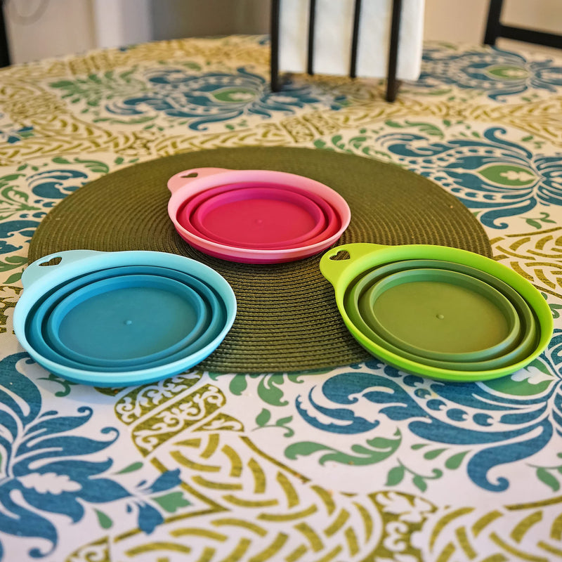 Southern Homewares Collapsible Silicone Pet Bowl Travel Set 3 Piece for Home Pets Water Feed Dorms Camping, SH-10152 - BeesActive Australia