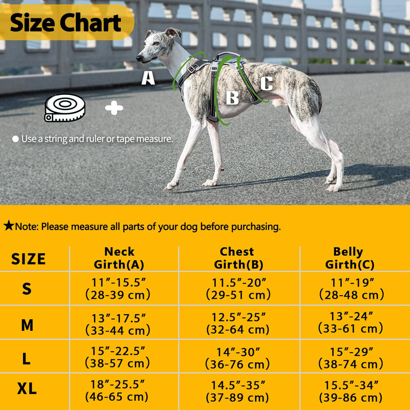 Escape Proof Dog Harness, Secure Dog Harness No Escape, Fully Reflective Harness with Handle, Breathable, Durable, Adjustable Vest for Small Dogs Walking, Training, and Running Gear (Black,S) Small(Pack of 1) Black - BeesActive Australia