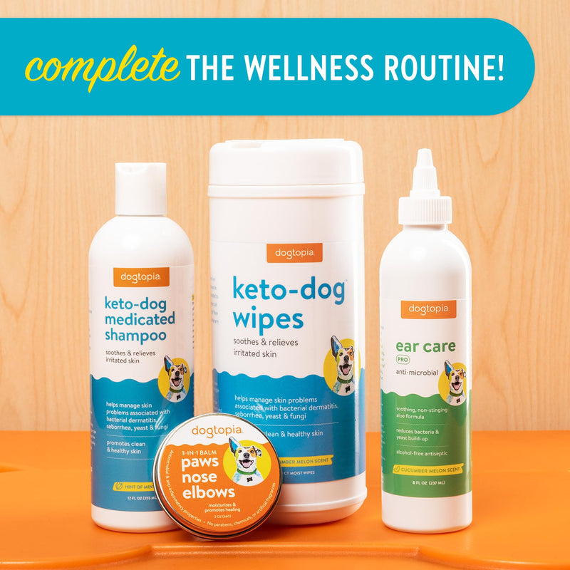 Keto-Dog Medicated 12oz Shampoo for Dogs and Pets – Hint of Mint Scent | Therapeutic Medicated Shampoo with Moisturizing Colloidal Oatmeal | Soothes and Relieves Irritated Skin - PawsPlanet Australia