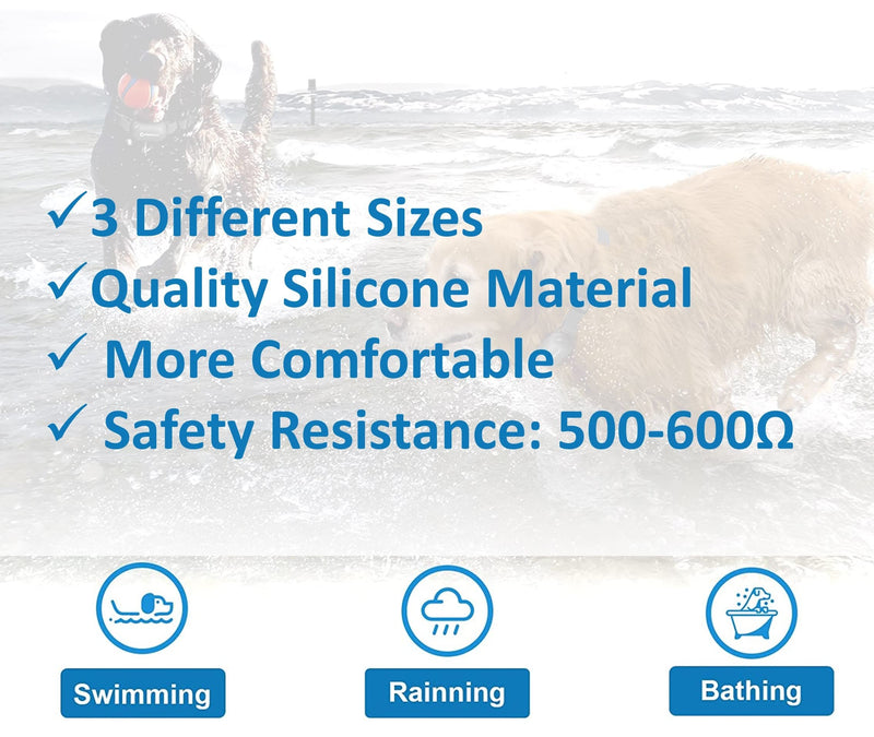 Dog Shock Collar Rubber Tips 16 pcs, Replacement Silicone Covers for Dog Training Collars, Anti Bark Collars Silicone Caps 13mm - BeesActive Australia