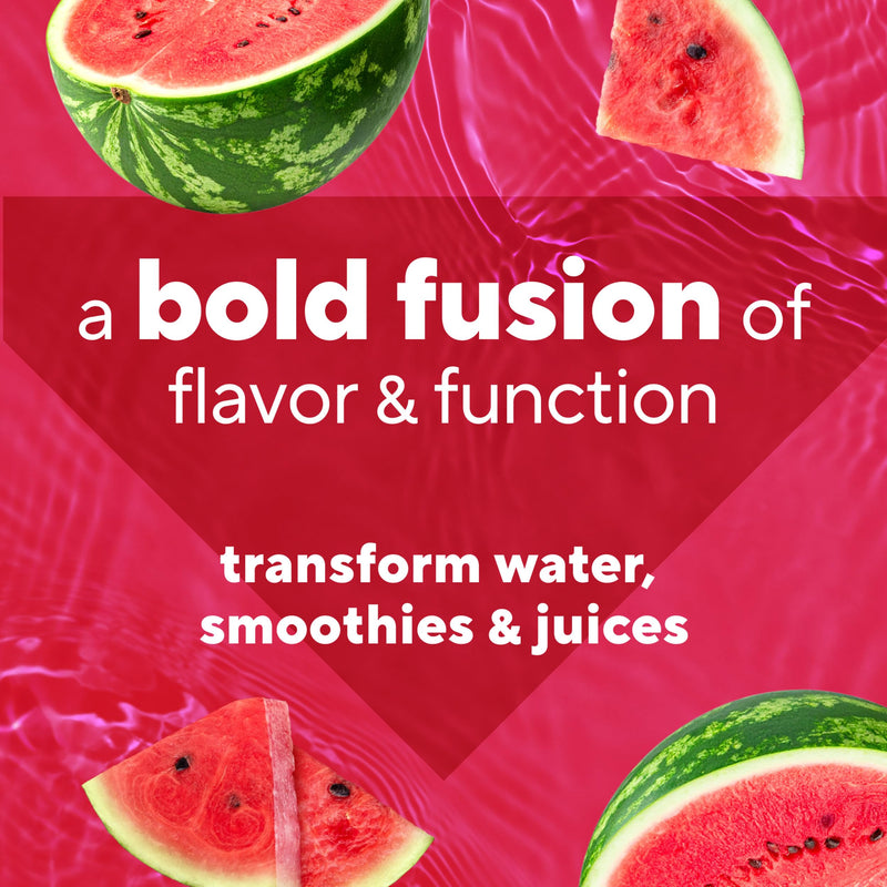 Vitafusion Hydraboost Hydration Drink Mix, Electrolytes Support Daily Hydration, Vitamins Support Cellular Energy & Immune Health, Prebiotic Fiber Supports Gut Health, Watermelon Blast, 30 Servings