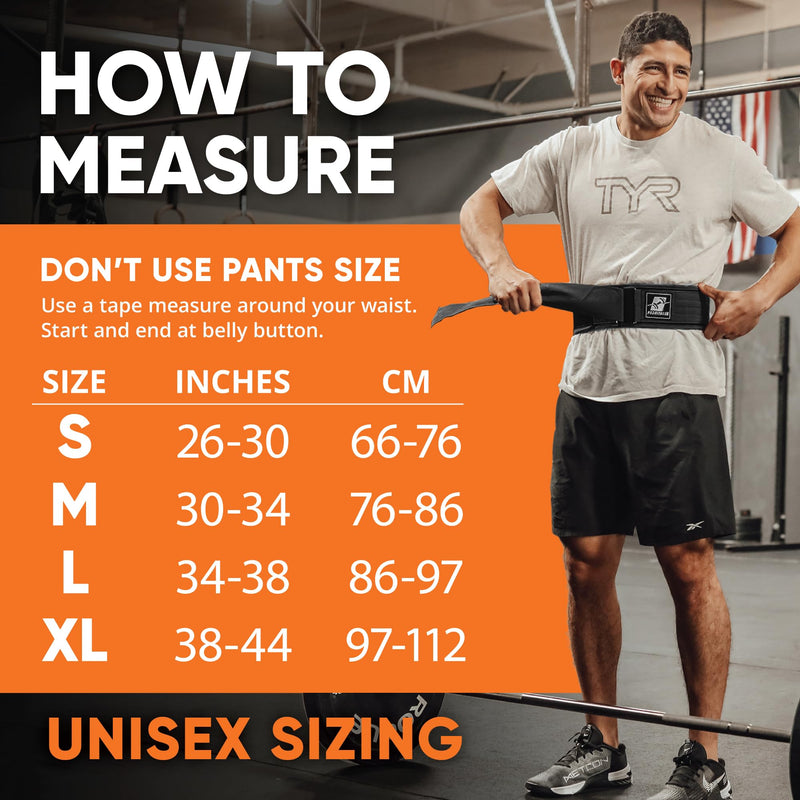 Weightlifting Belt for Men & Women - 4'' Wide Auto-Lock Weight Lifting Belt for Men Back Support - Squat Belt as Workout Belt for Men & Women Powerlifitng & Deadlifts - Weight Belt for Men Back Support Medium Black/White